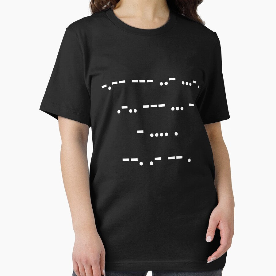 “You’ve Lost The Game” Morse Code Black by Vileprint