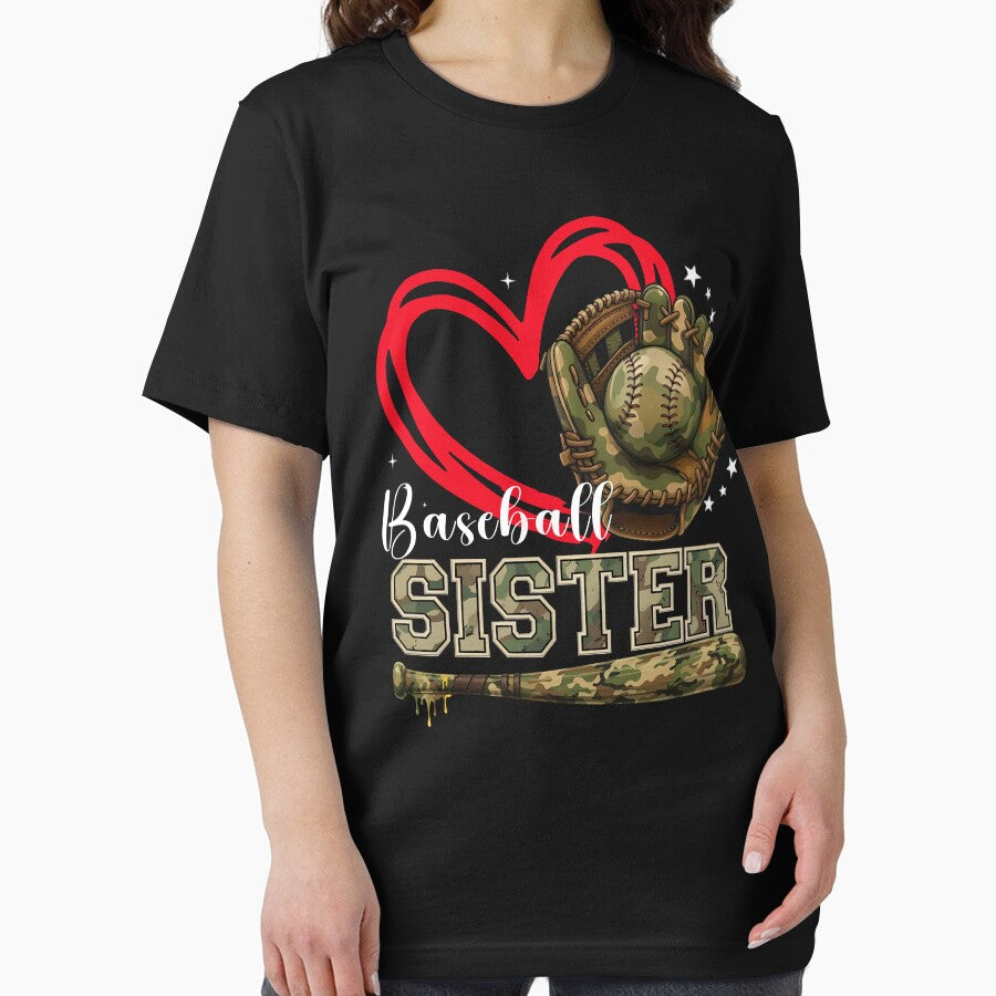 Camo Baseball Sister Game Day by KIROSALS
