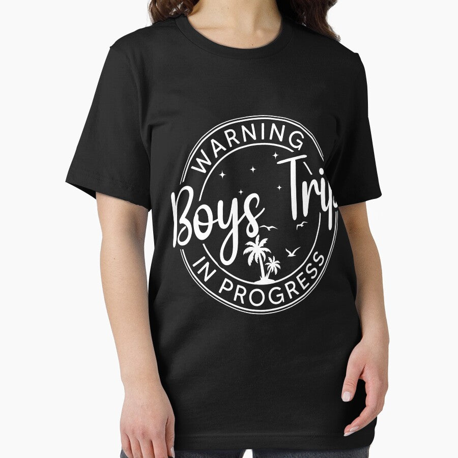 Warning Boys Trip In Progress Boys Trip Gift by OX-tright