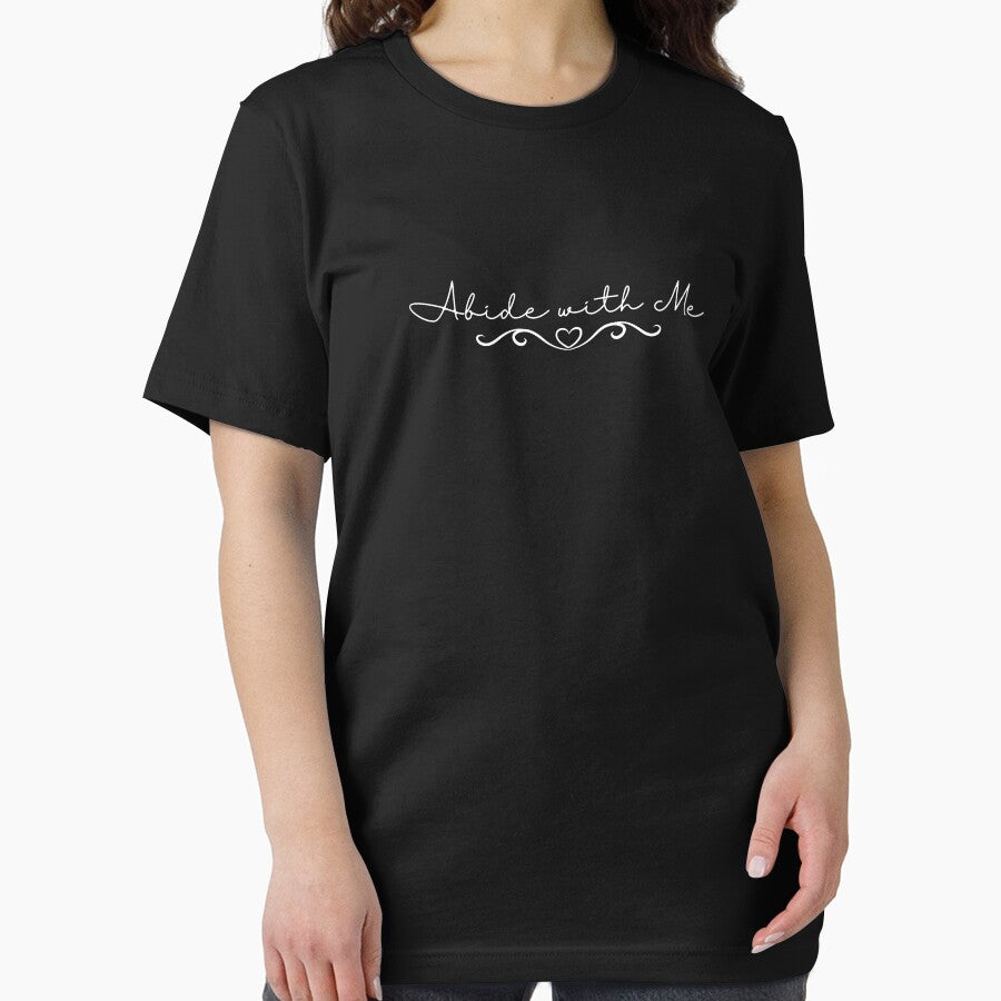 Abide with Me Shirt, Christian Faith Typography Tee, Soft Vintage Christian T Shirt, Meaningful Faith Gift by TeesOnRosebud