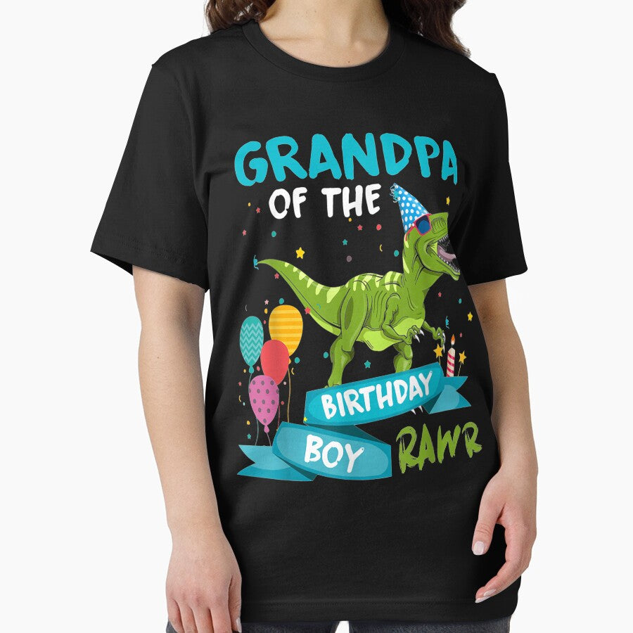 Birthday Family Boy - Grandpa Of Birthday Boy by JWArtStudio