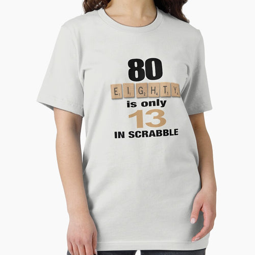 80 is only 13 in Scrabble by F2GClothing