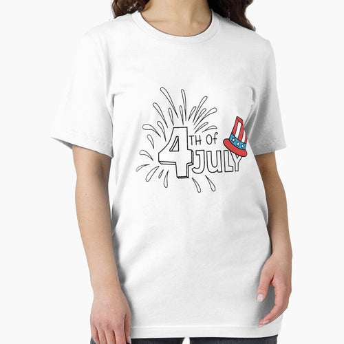 4th of July USA Hat Patriotic T-Shirt by Pliskin-Design
