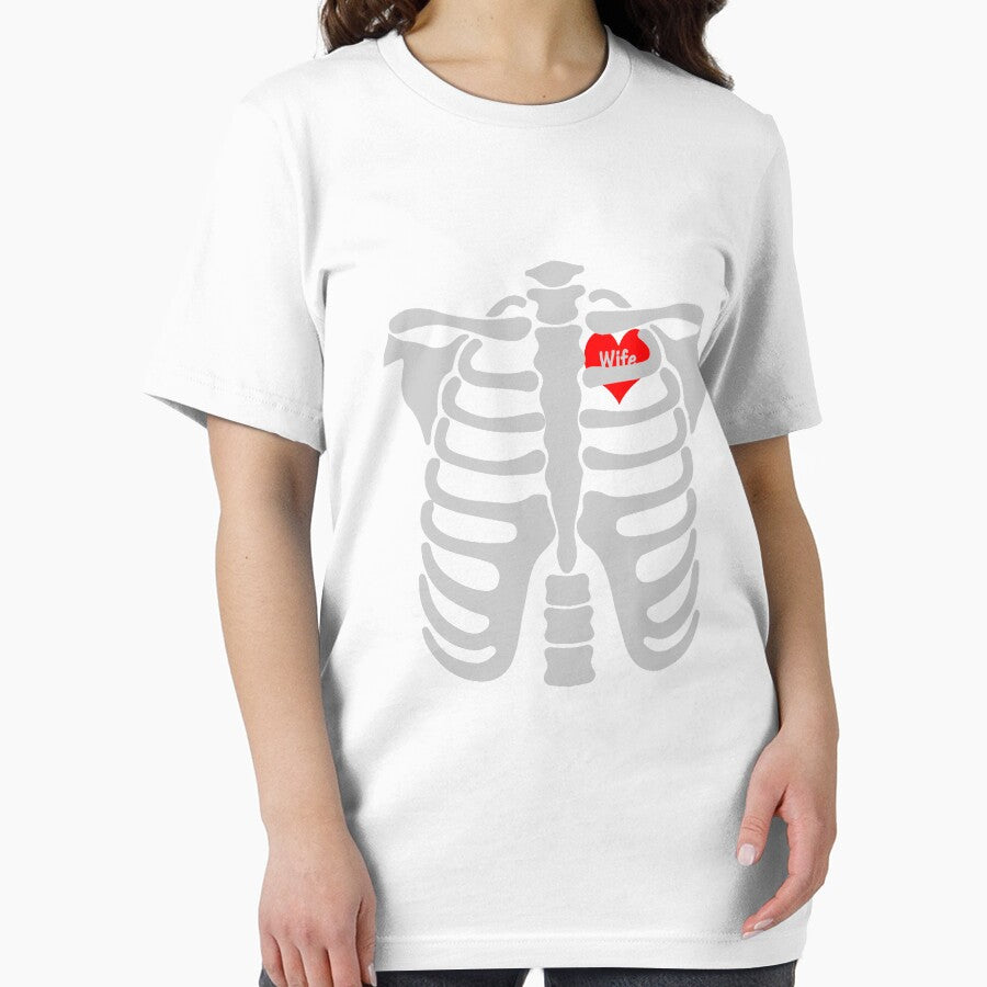 Wife In Heart Skeletons Halloween Funny by Seas Wanda