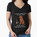 Irish Water Spaniel and wine Funny dog by TeeDoozy