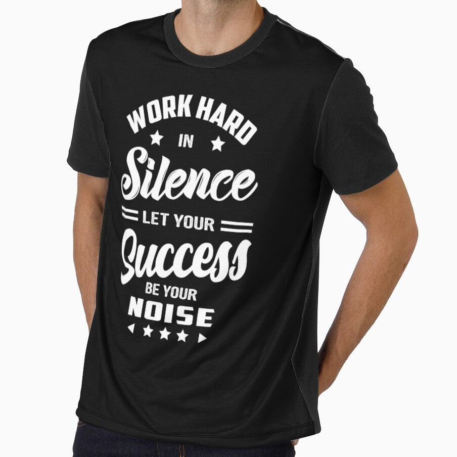 Motivational Quotes For Success In Life, Work Hard in Silence by MeroniGDesign