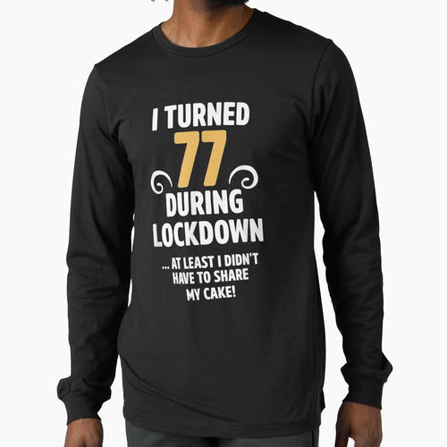 77 Year Old Men Women Lockdown Birthday Decorations by avareid3