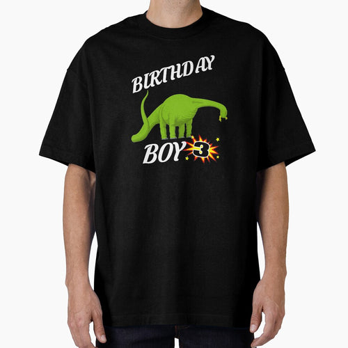 3 Years Old Birthday Design Brontasaurus GifDesign by drwigglebutts