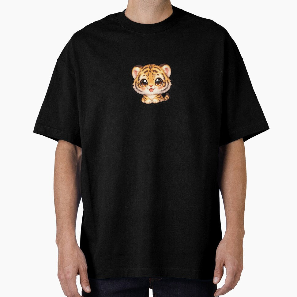 Big Head Tiger Cub Cute Sticker by VeloraDzyns