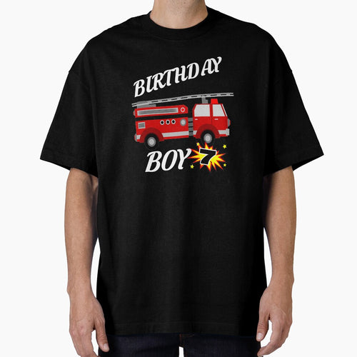 7 Years Old Birthday Design Firetruck GifDesign by drwigglebutts