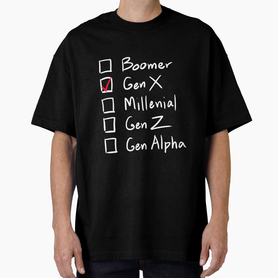 Which Generation Are You?  For Gen X, White Text by markeralchemy
