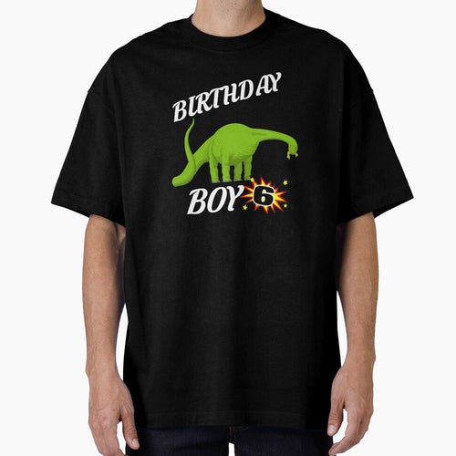 6 Years Old Birthday Design Brontosaurus GifDesign by drwigglebutts