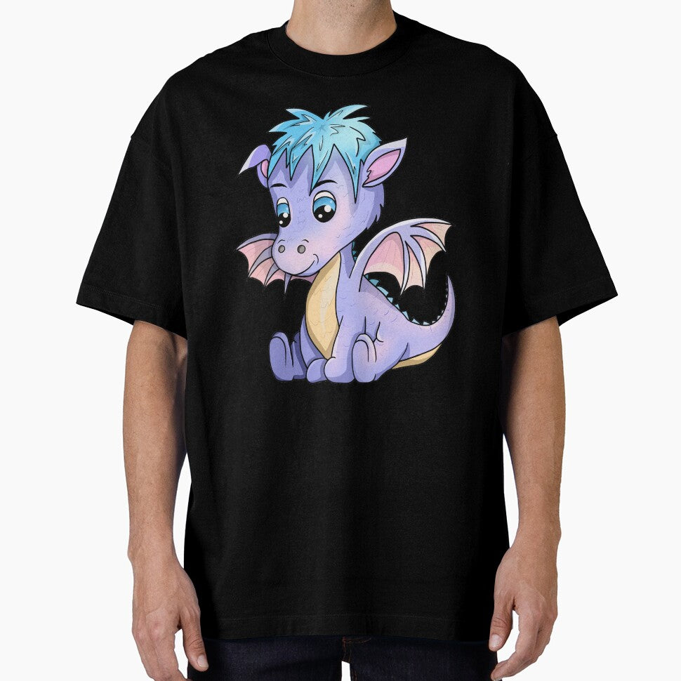 baby dragon cute purple by CuisineCat