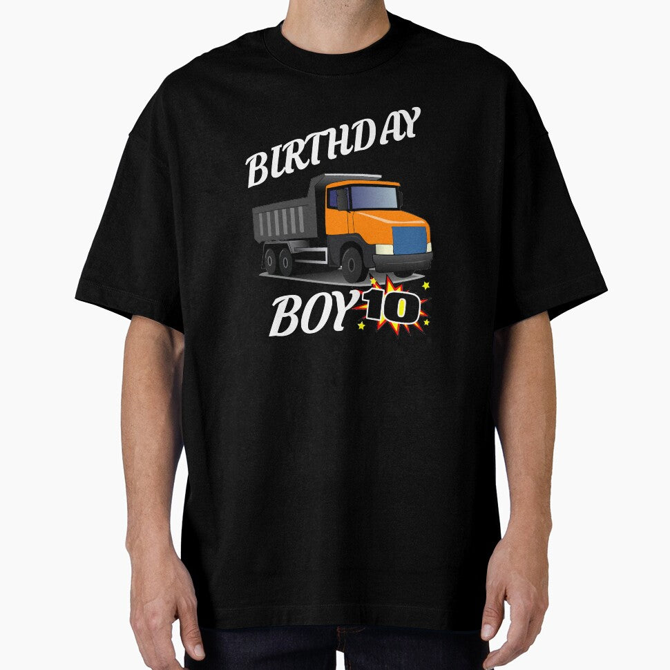 10 Years Old Birthday Design Dump Truck GifDesign by drwigglebutts