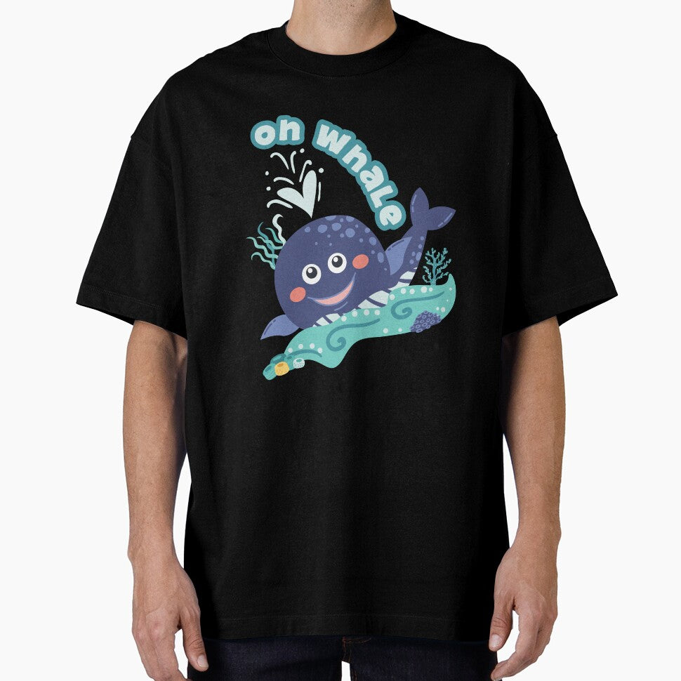 Cute, Trendy, Fashionable and Funny Whale Pun OH WHALE Marine Aesthetics, Ocean Life, Whale Lovers, Oh Well Pun Illustration by zenturtlemerch