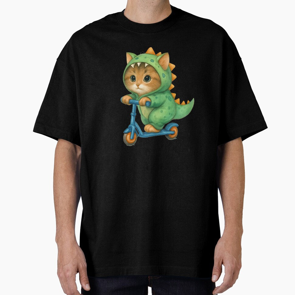 Baby cat in a dinosaur costume by Phanteom