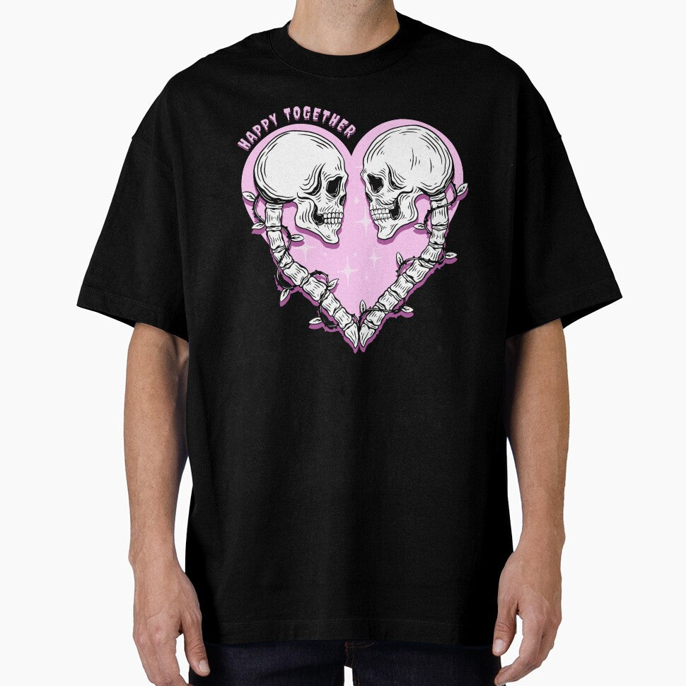Happy together- Creepy cute skeleton couple by Anxatzi