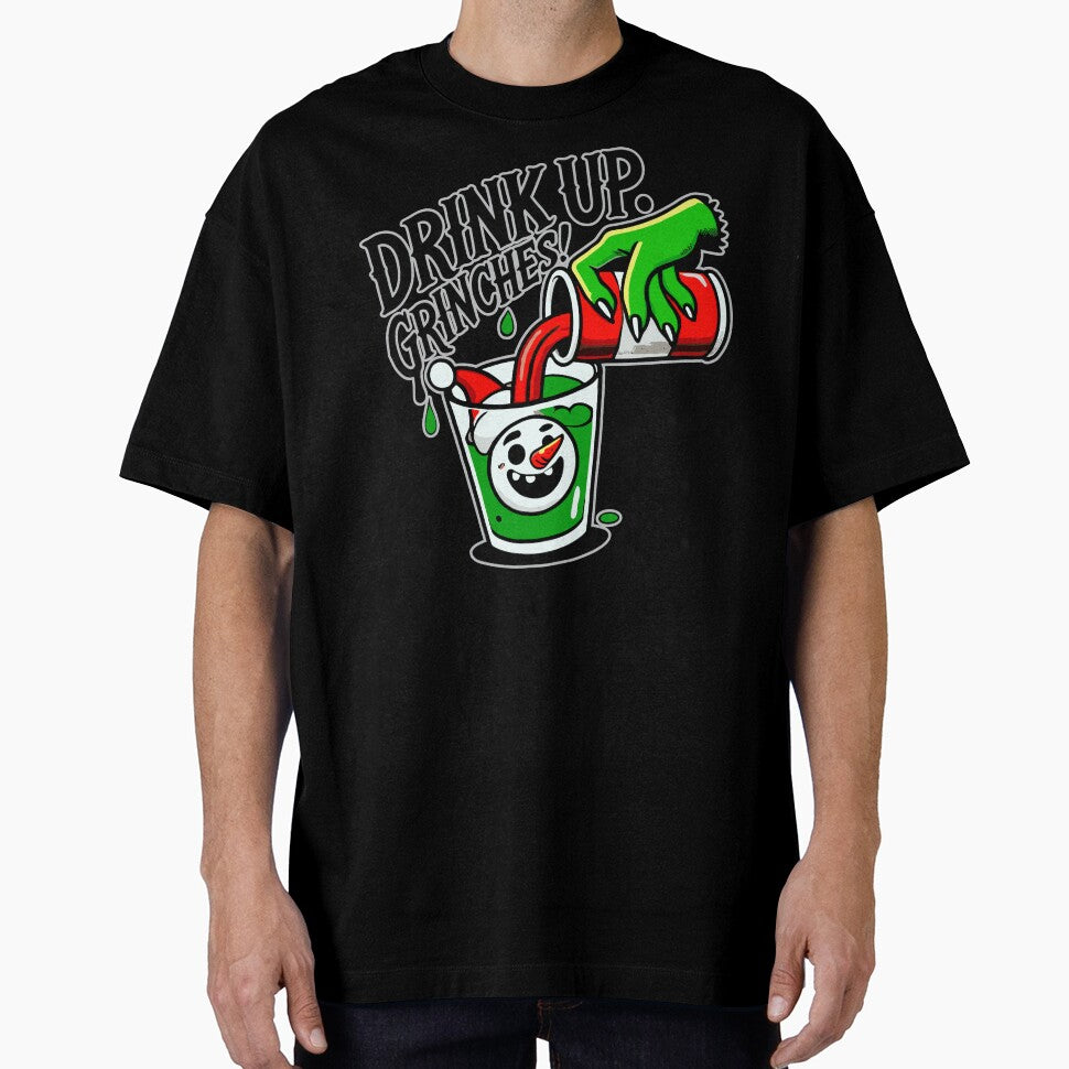 Drink Up Grinches Funny Holiday Design by markymaarty