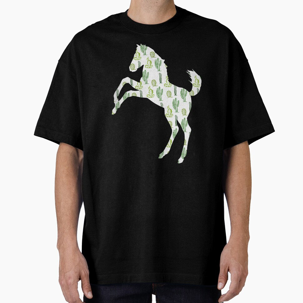 Mustang Horse Cactus Pattern by SoccaTamam