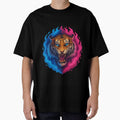 Fireborn Tiger – Blue & Pink Flame Aura by SarahsSZN