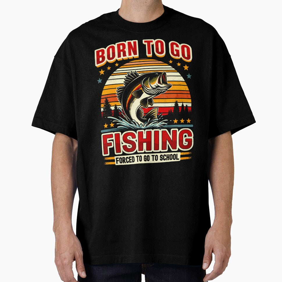 Funny Fishing Boys Kids Youth  Teens  Born To Go Fishing by CaraRuth