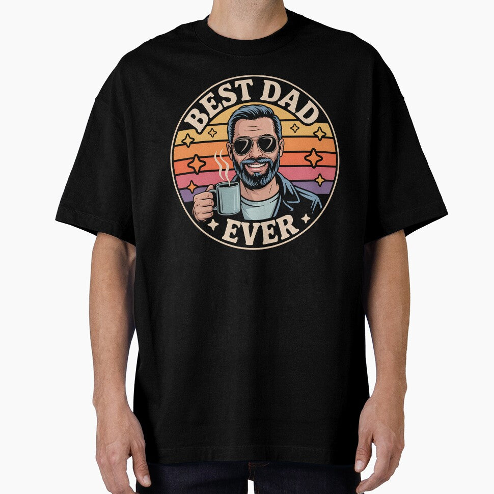 Best Dad Ever Retro Vintage Fathers Day Main Tag: by ShopVelona