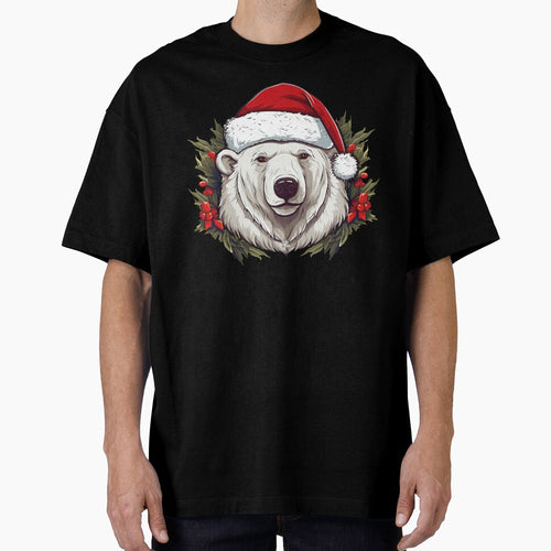 Adorable Christmas Bear donning a Santa Claus hat by MOA-trends