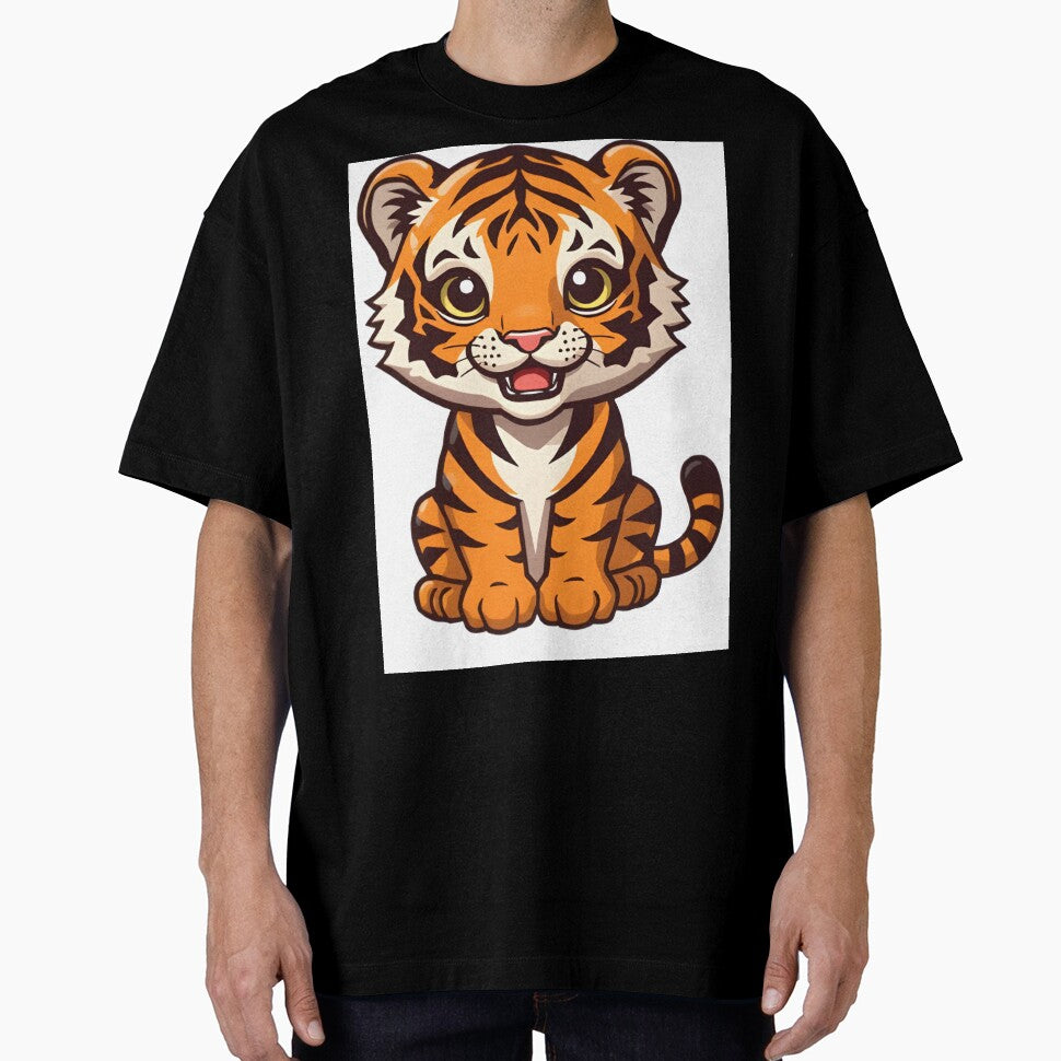 Kawaii Tiger Cartoon Sticker by Teewave-Ashish