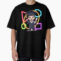 Cartoon Graduation Boy Celebrating with Geometric Shapes by MigWhimsy