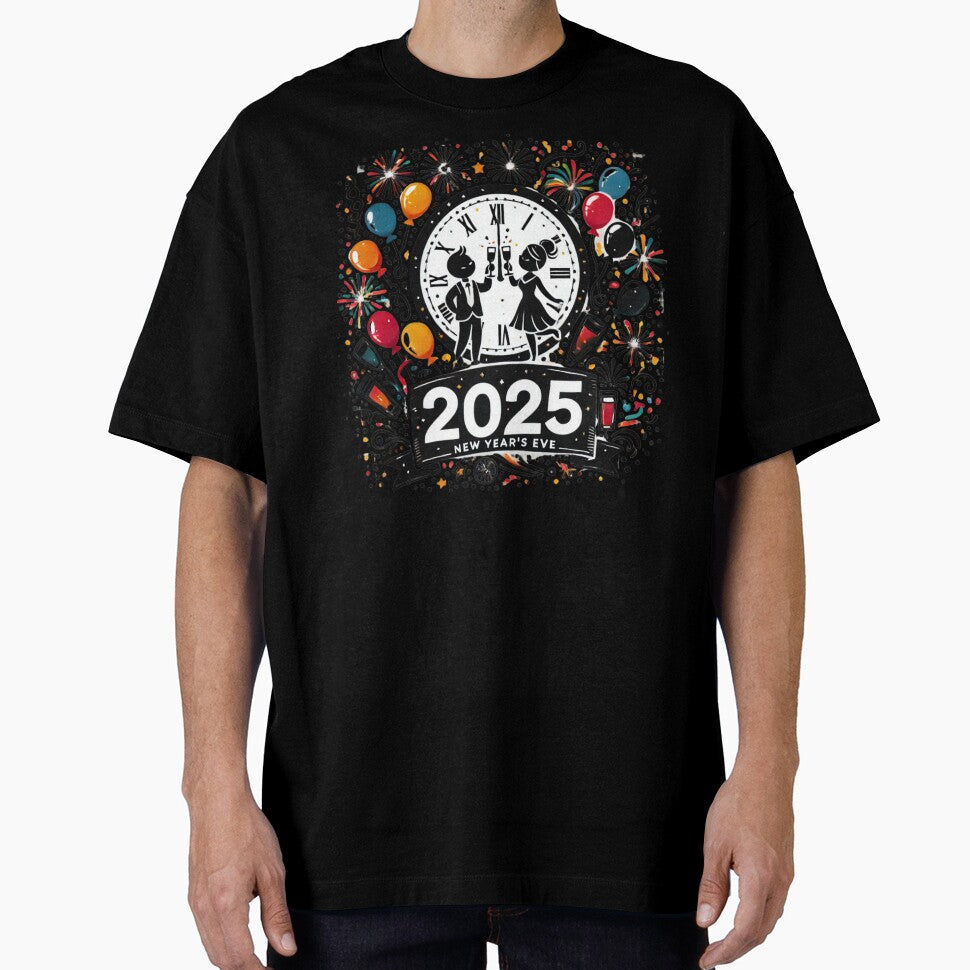 2025 New Year's Eve Shirt - Stick Figure Celebration by BlankCanvasHaHa