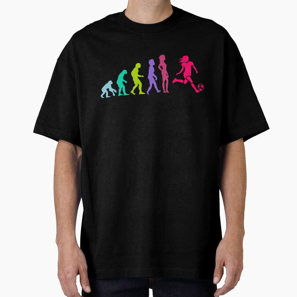Evolution of girls soccer by funnytshirtco