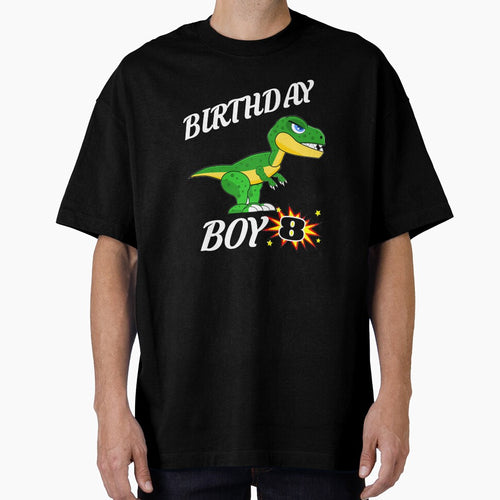 8 Years Old Birthday Design T Rex GifDesign by drwigglebutts