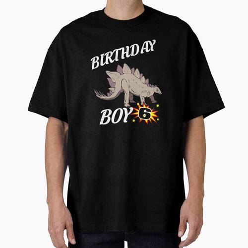 6 Years Old Birthday Design Dinosaur GifDesign by drwigglebutts
