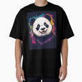Cute Panda Graffiti Art – Colorful Street Art Panda Illustration, Urban Animal Graphic Design by Kruti Collection