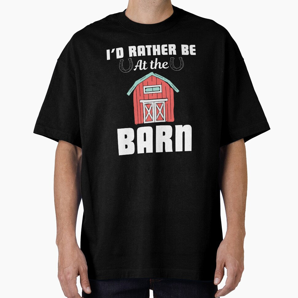 I'd rather be at the barn, funny saying for horse lover, breeder and owner by NBSStore