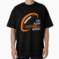 Eat Sleep Football Repeat Boys Players by egginsaqbuss