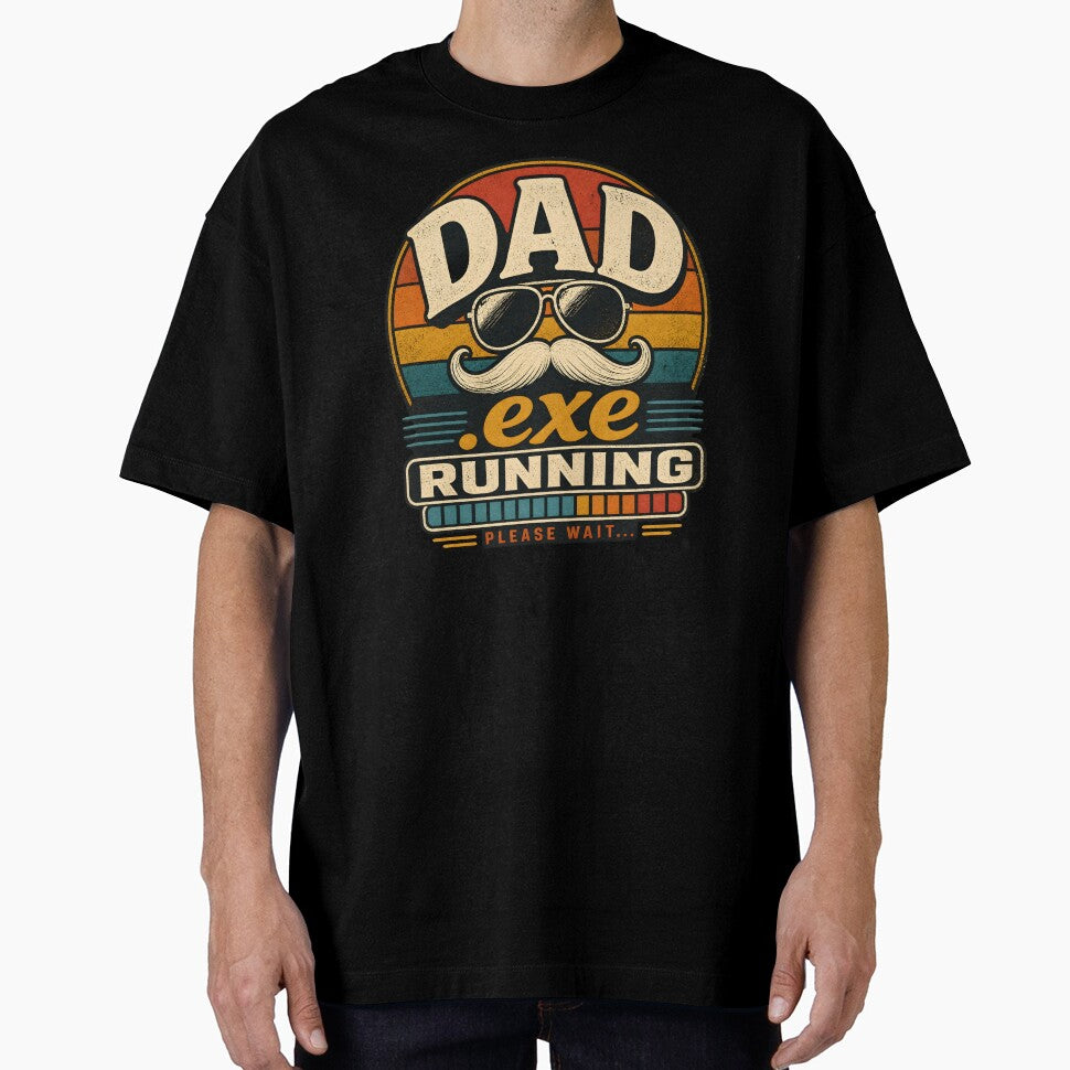 Dad.exe Running Please Wait Funny Retro Vintage Father's Day Gift by BarLizaStudio