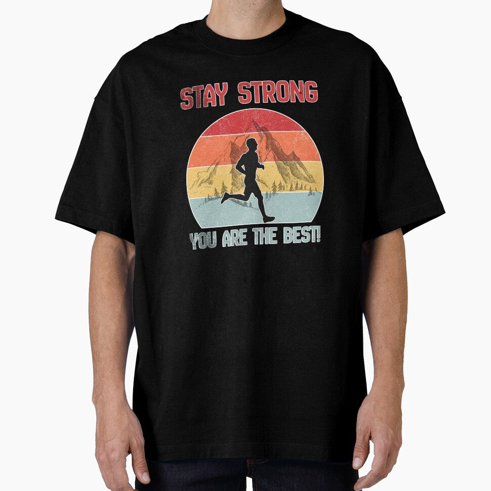 stay strong - ultra runner retro running by CypisDesign