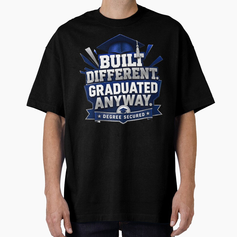 Built Different Graduate Achievement Emblem by Ned_Studio