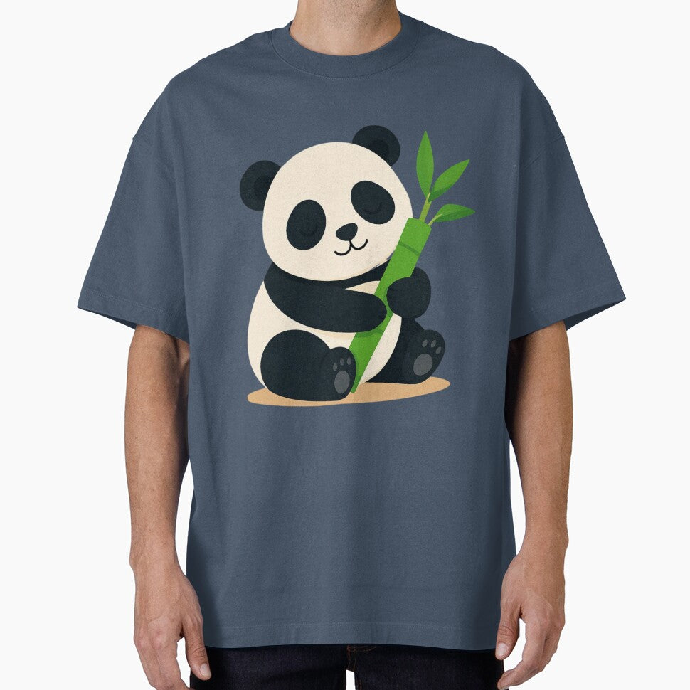 Cute Panda Holding Bamboo Kawaii Baby Panda by redblink store