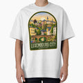 Luxembourg City Vintage Travel Illustration by HomeLivingCo