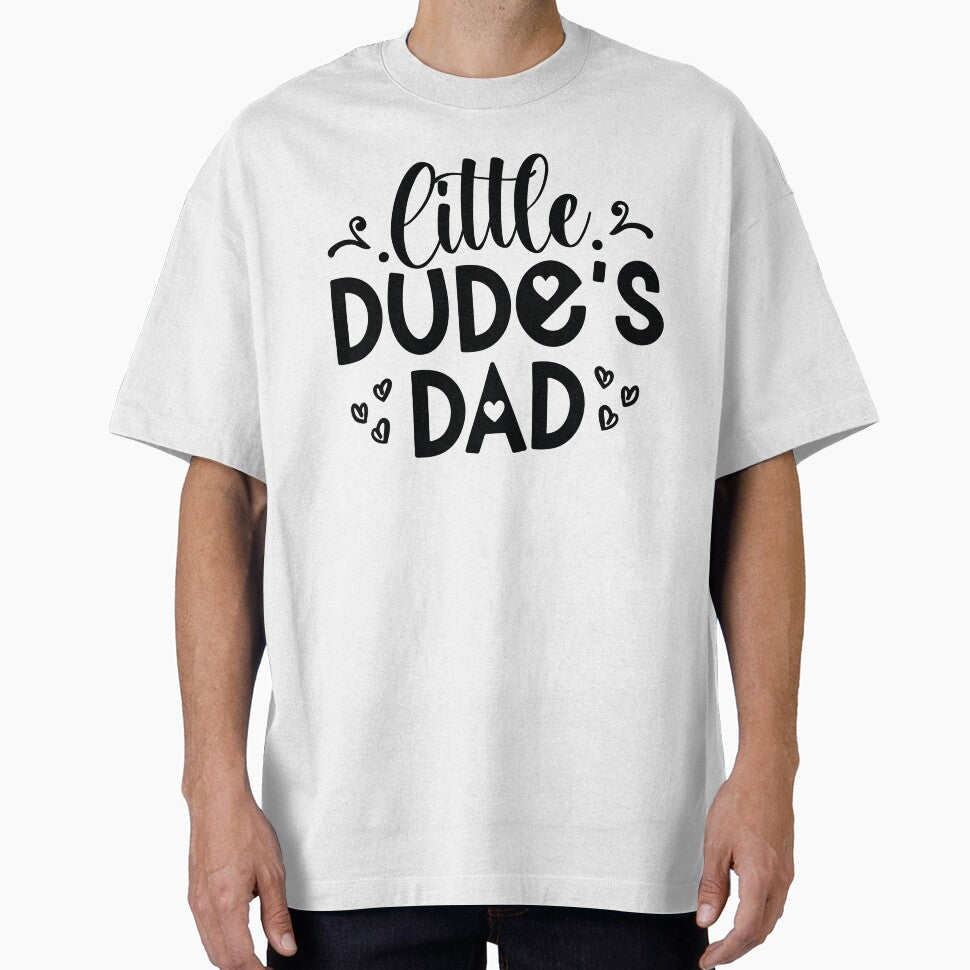 Little Dudes Dad - Funny Dad Quotes Retro Vintage Aesthetic Best Papa Son Boy Family Gift by FuzionRaptor