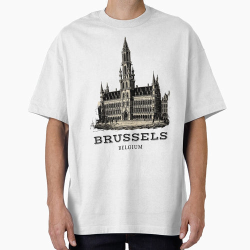 A Vintage Travel Illustration of Brussels - Belgium by GoodOldVintage