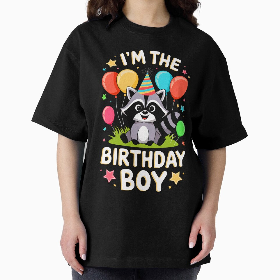 Funny Raccoon Birthday Boy Bday Boys Girls Kids by rafaeltto