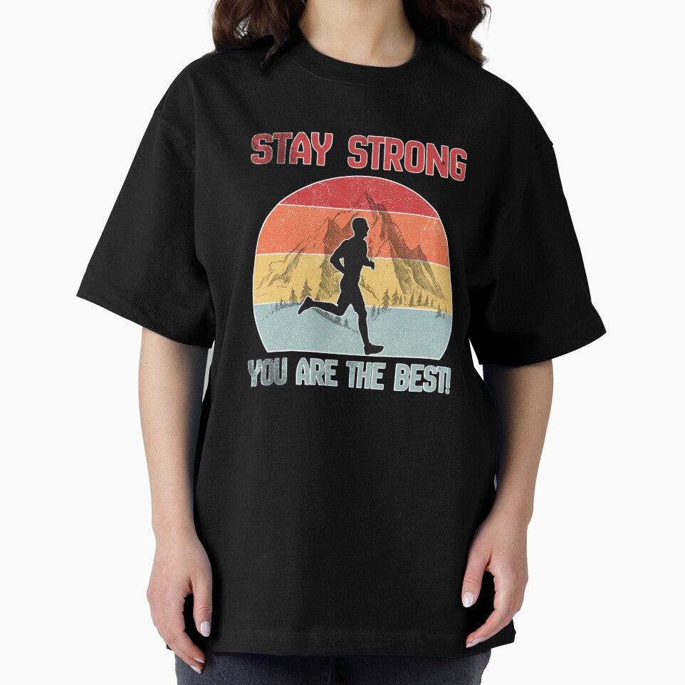 stay strong - ultra runner retro running by CypisDesign