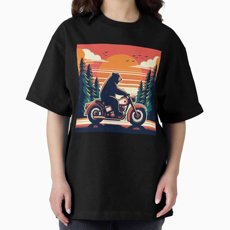 Whimsical Bear – Sunset Badge by Dogandesighn
