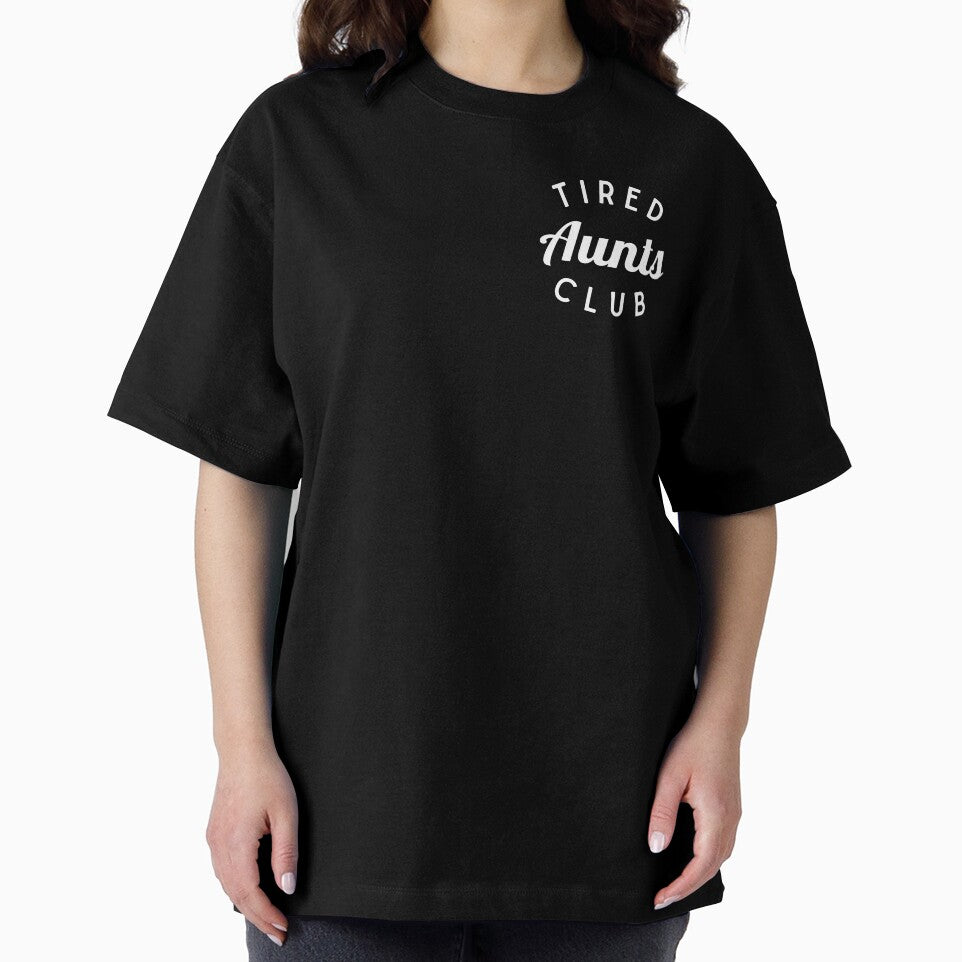 Tired Aunts Club Shirt, Funny Aunt Shirt by Sleepy Cat Design