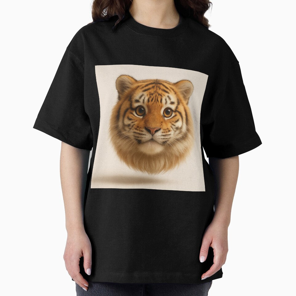 Cute 3D Tiger Face – Fluffy Floating Wild Animal Character by iamwonderkitty