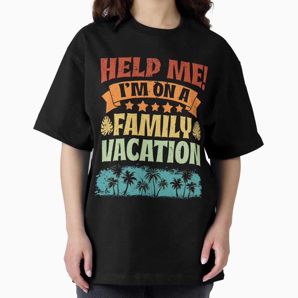 Beach Vacation Vibe Vintage Help Me I'm On A Family Vacation by Nessshirts
