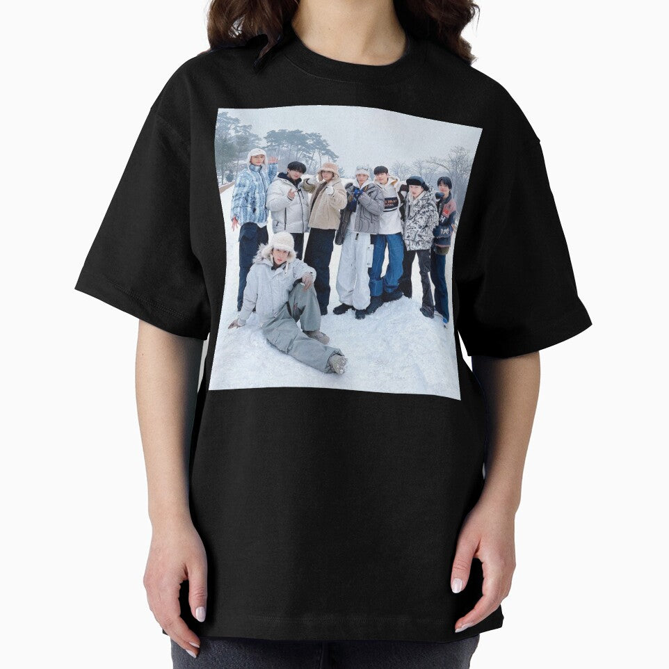 SKZ winter poster You make STRAY KIDS stay kpop hot black and white ot8 by Kpop-Noona